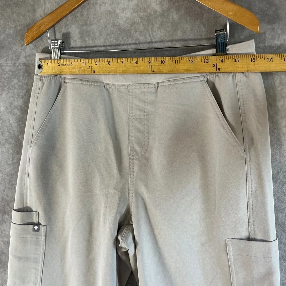 FIGS Scrub‎ Pants Mens Medium Sand T2001 Technical Collection Cargo Straight Leg
